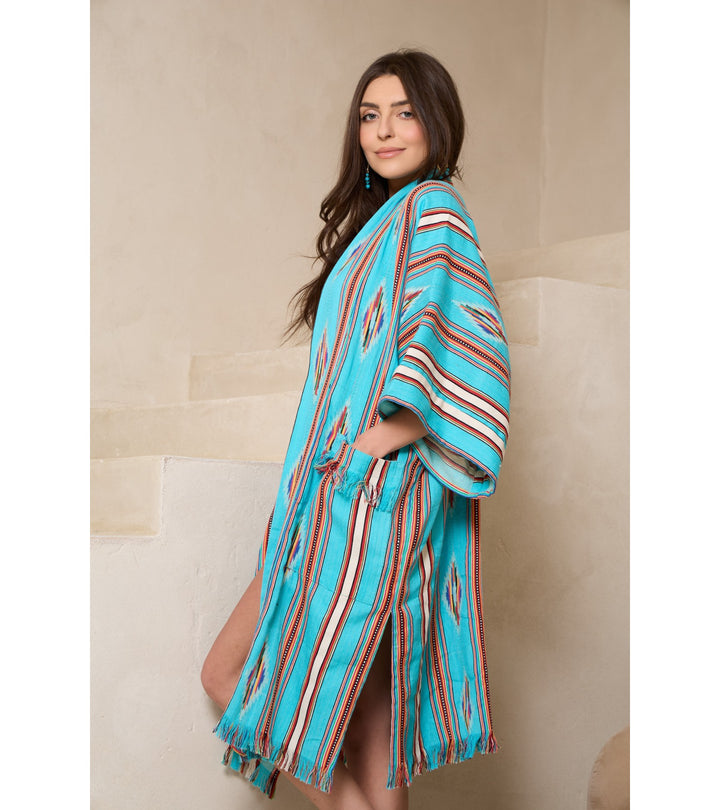 Margarita Ikat Striped Jacket Kimono