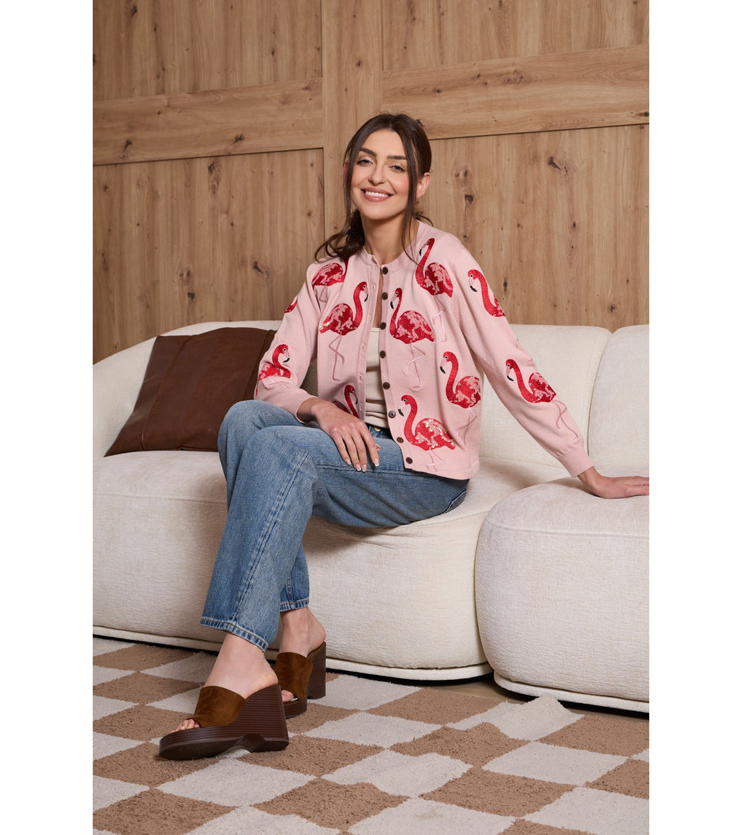 Flamingo Deco Cardigan