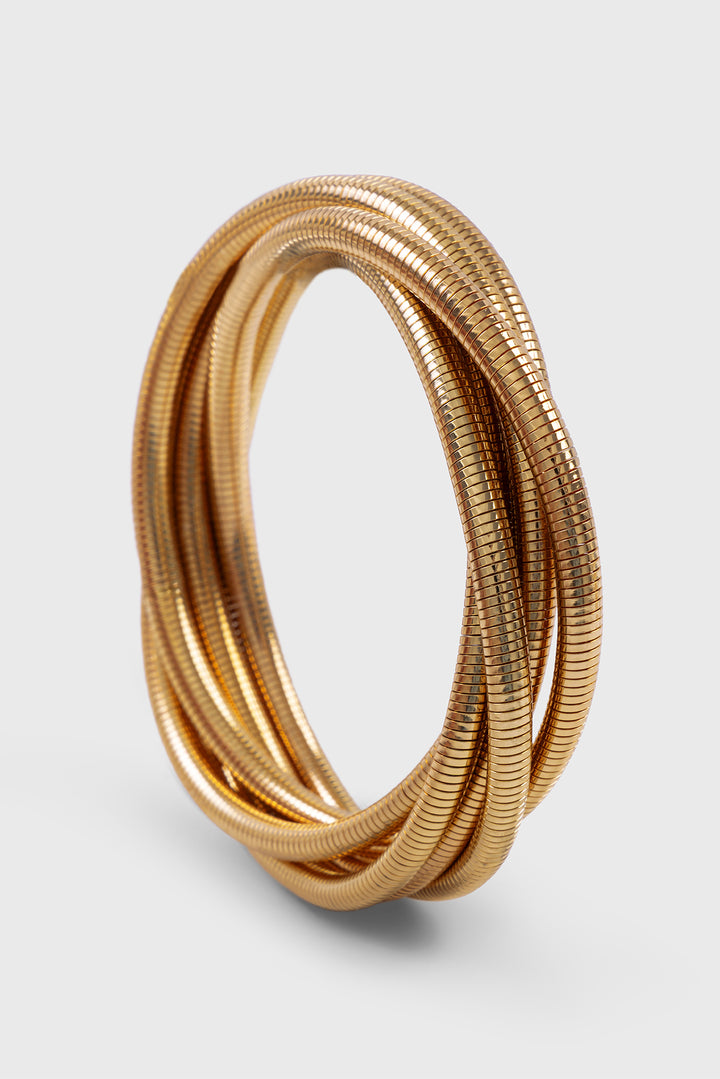 Twisted Coil Bracelet Set
