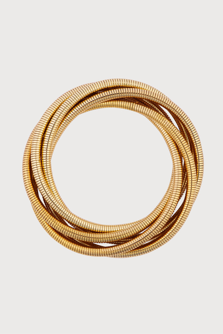 Twisted Coil Bracelet Set