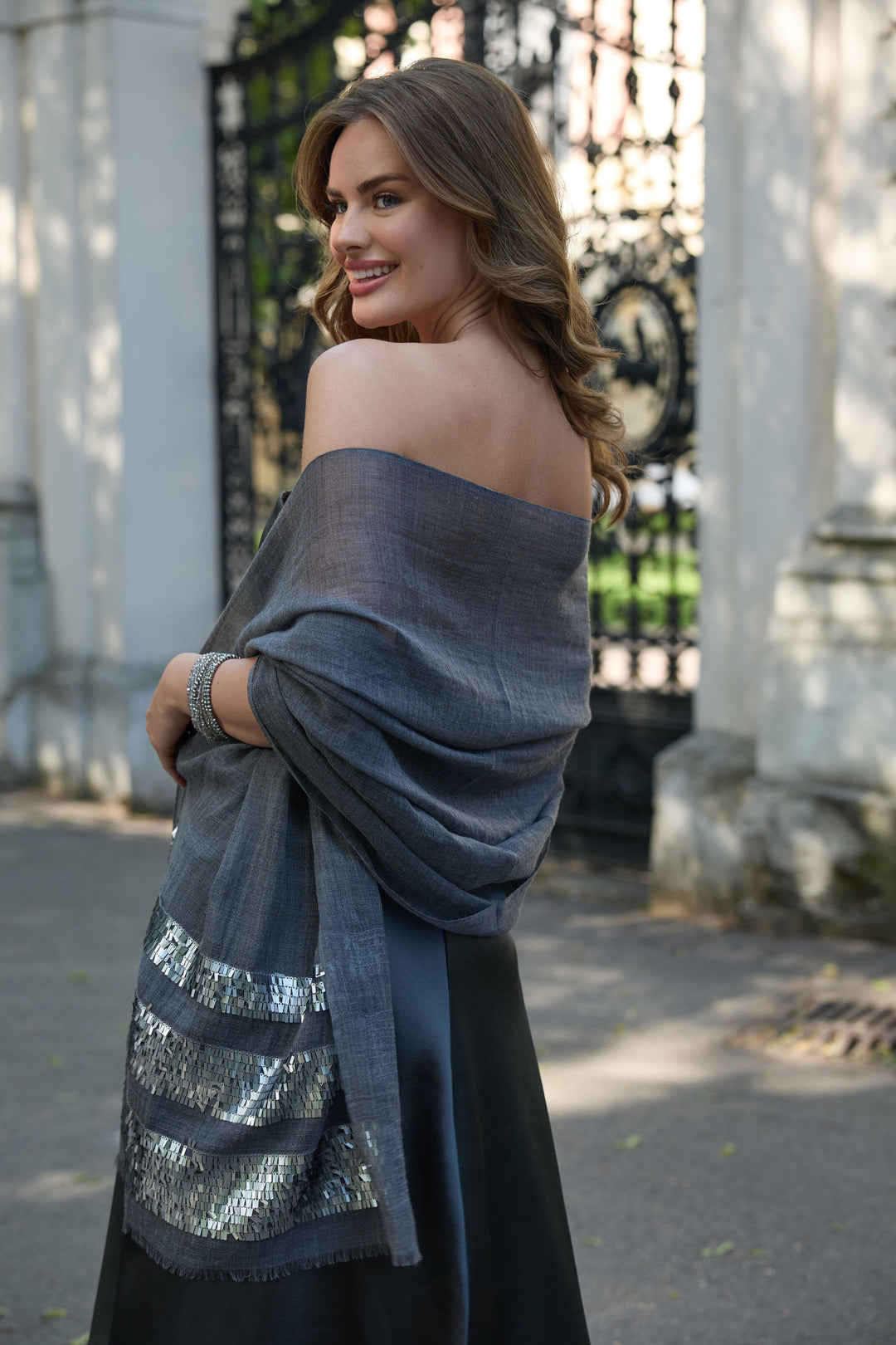 Fringe Sequins Scarf