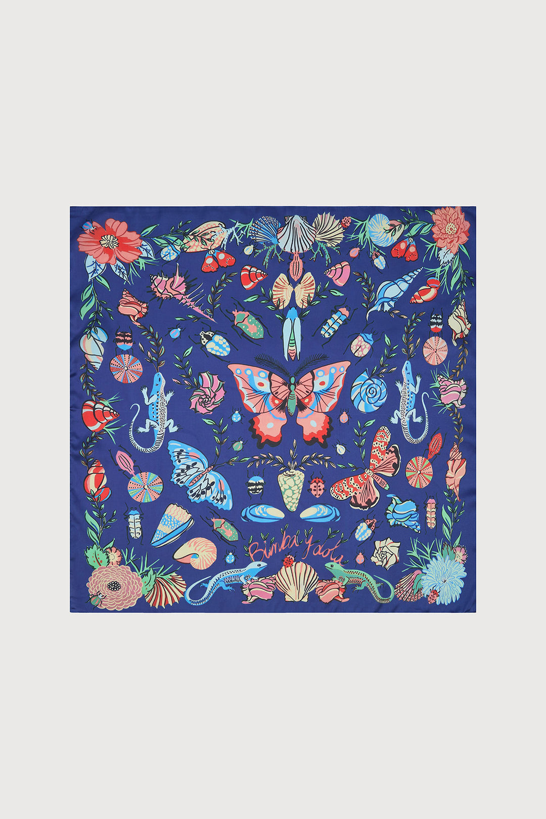 Butterfly Garden Satin Bandana