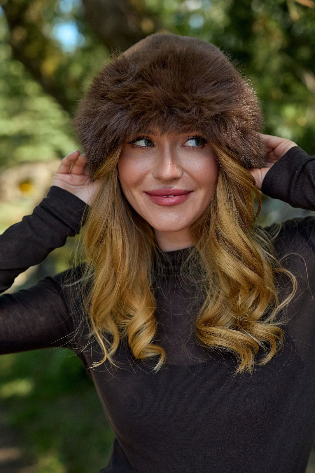 Faux Fur Plush Hat