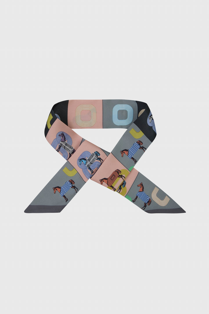 Equestrian Skinny Neck Scarf