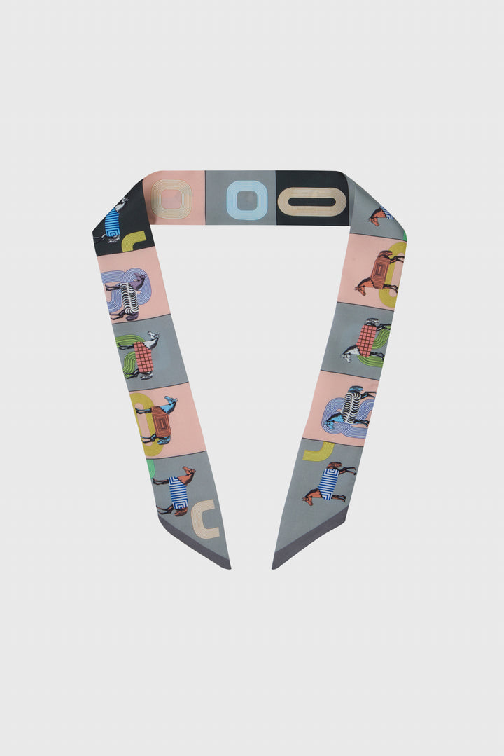 Equestrian Skinny Neck Scarf