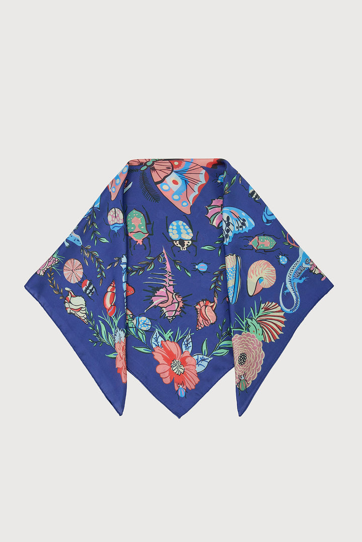 Butterfly Garden Satin Bandana