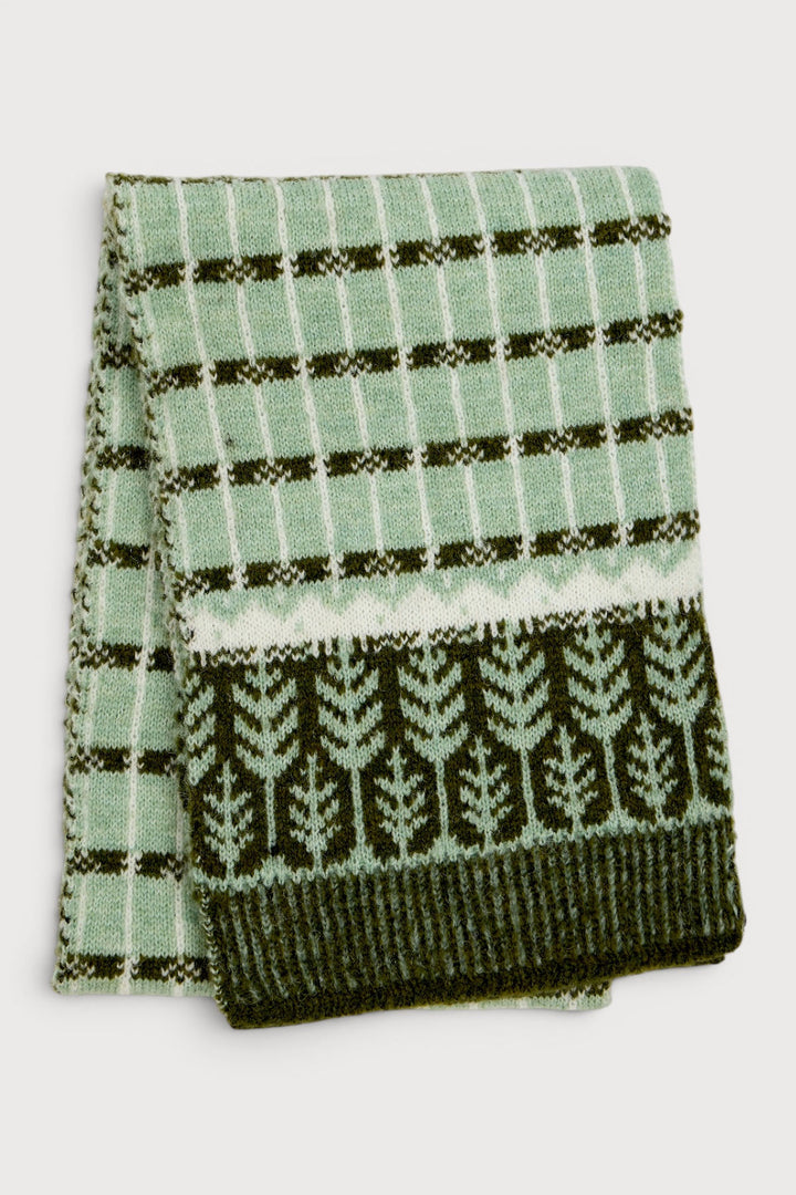 Fair Isle Forest Snow Scarf