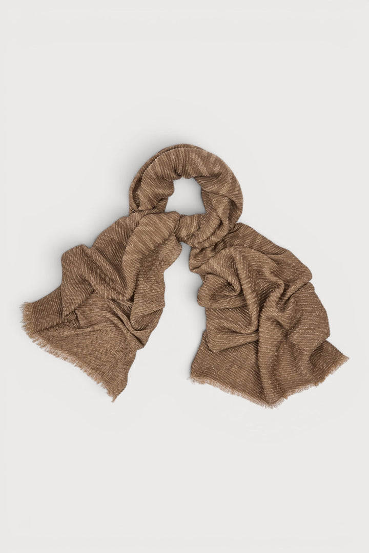 Textured Lurex Patterned Scarf