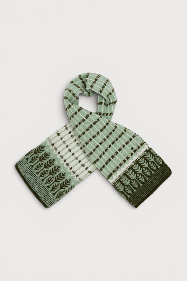 Fair Isle Forest Snow Scarf