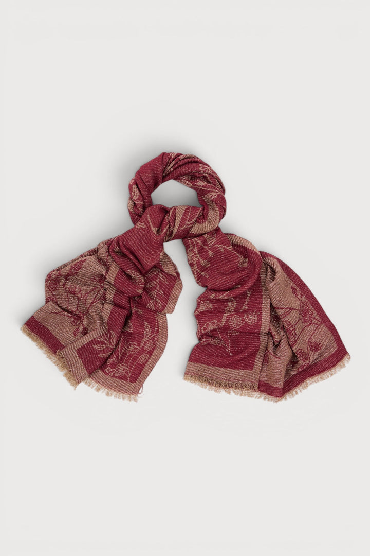 Textured Lurex Patterned Scarf