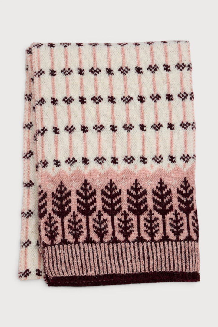 Fair Isle Forest Snow Scarf
