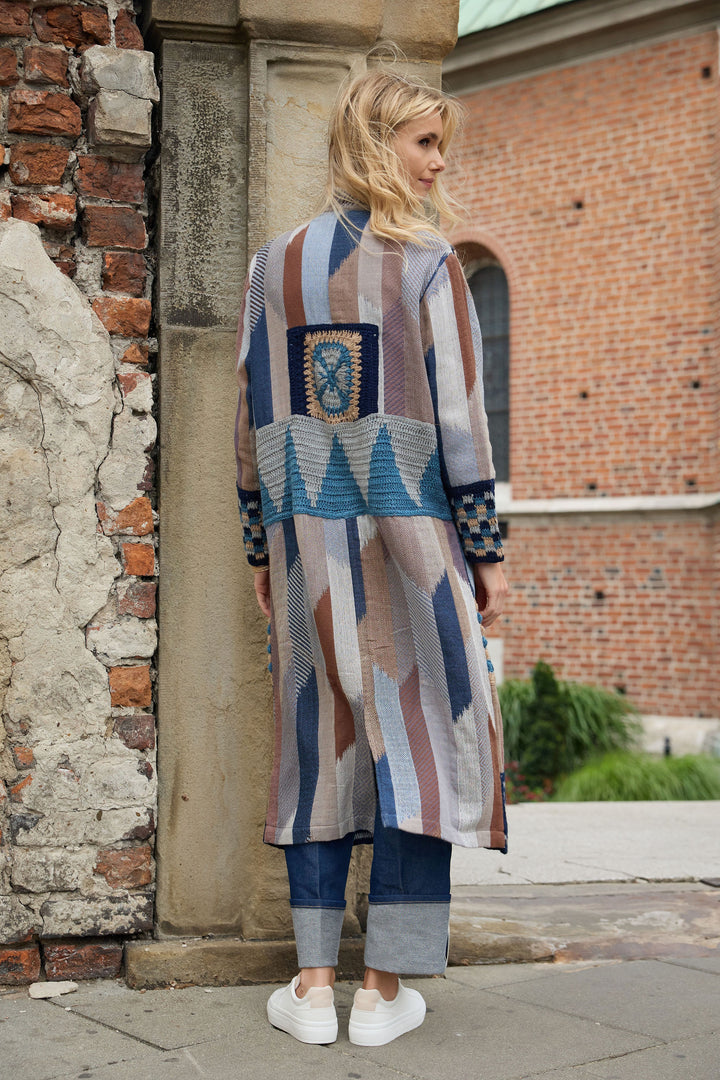 Crochet Woven Aztec Kimono