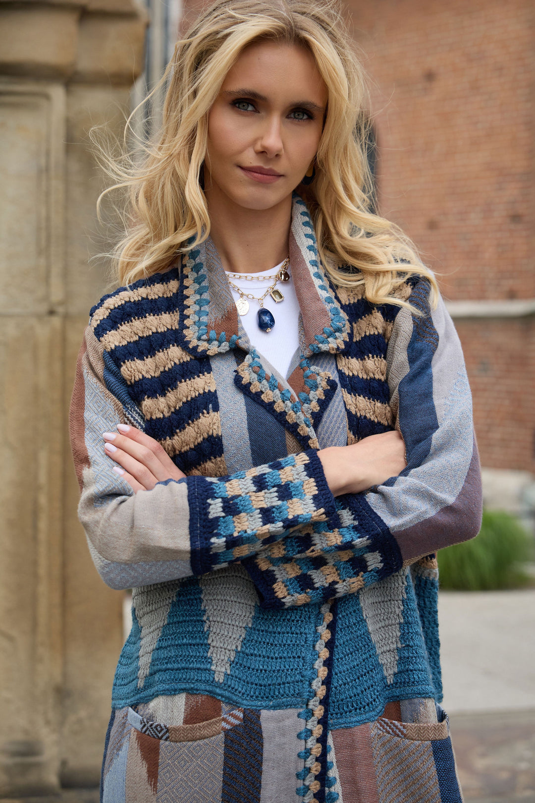 Crochet Woven Aztec Kimono