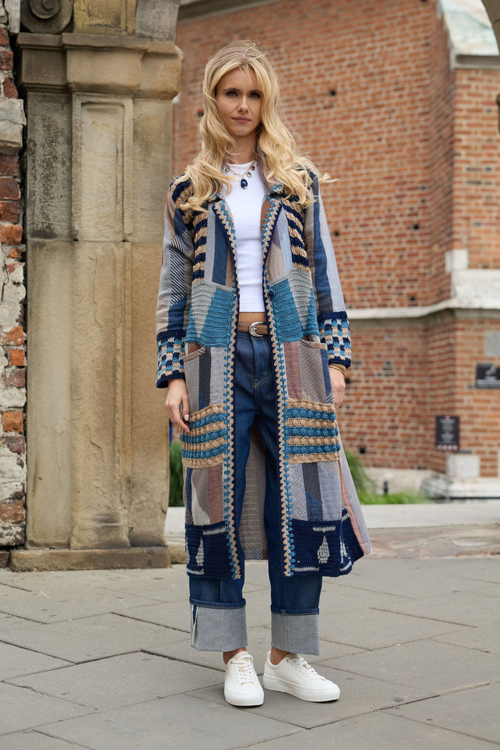 Crochet Woven Aztec Kimono
