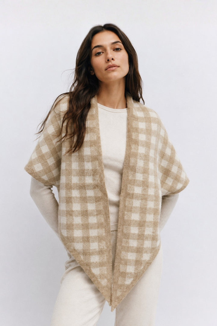 Checkered Triangle Scarf