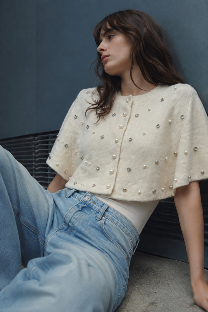 Midnight Radiance Knit Capelet
