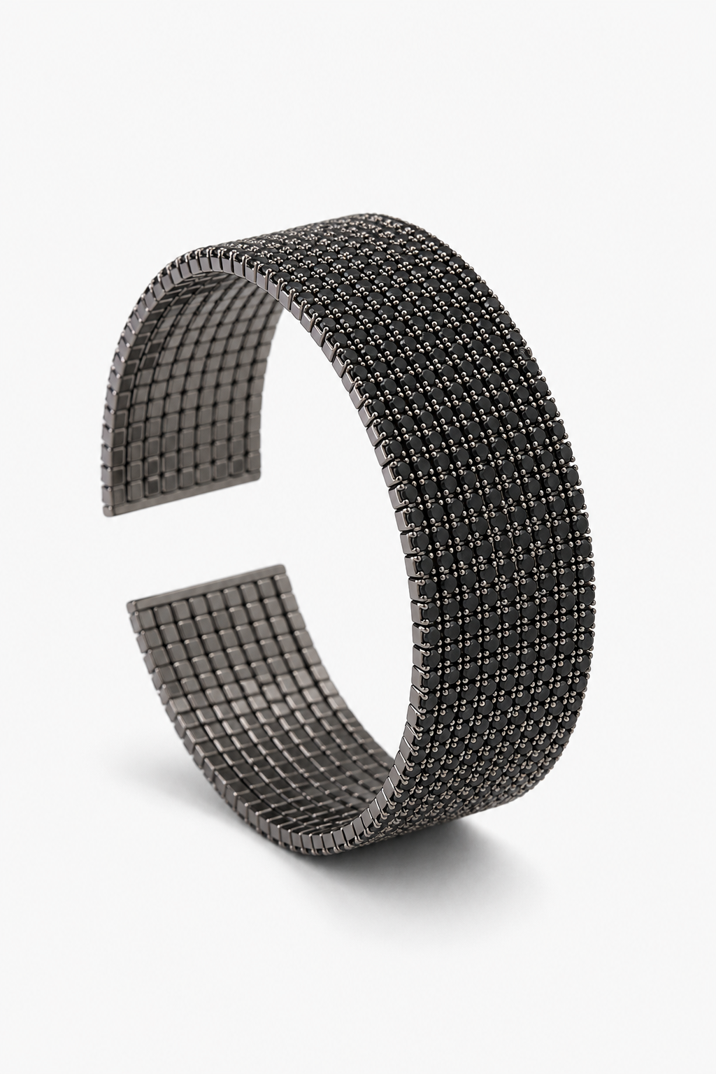 Crystal Row Cuff Bracelet