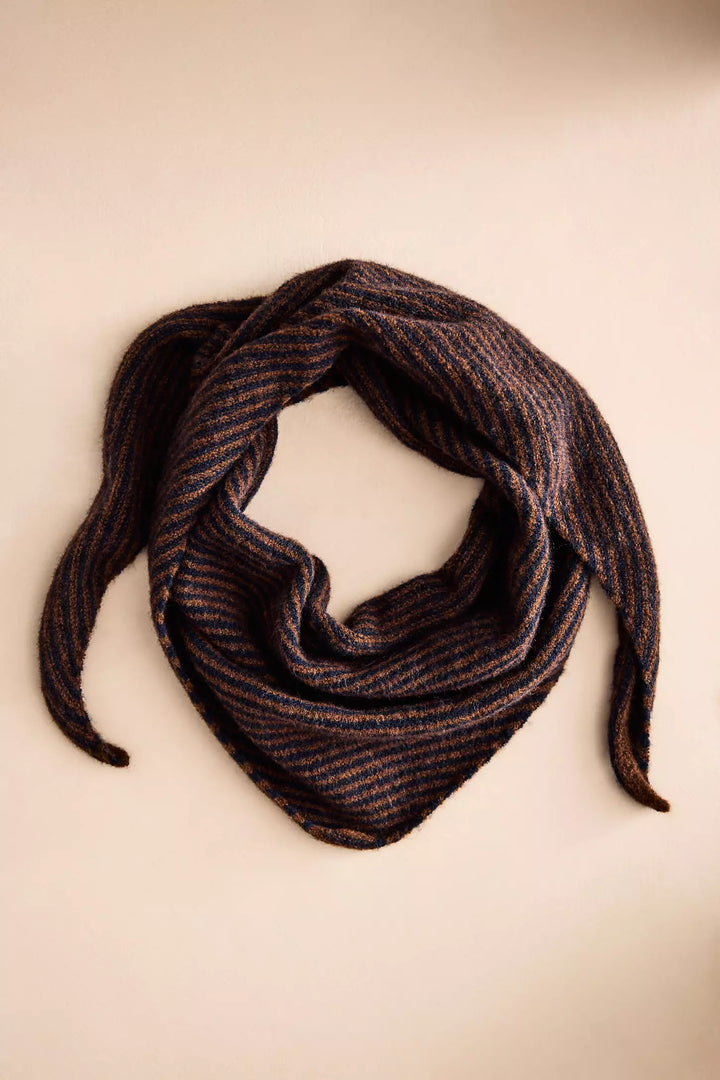 Striped Triangle Scarf