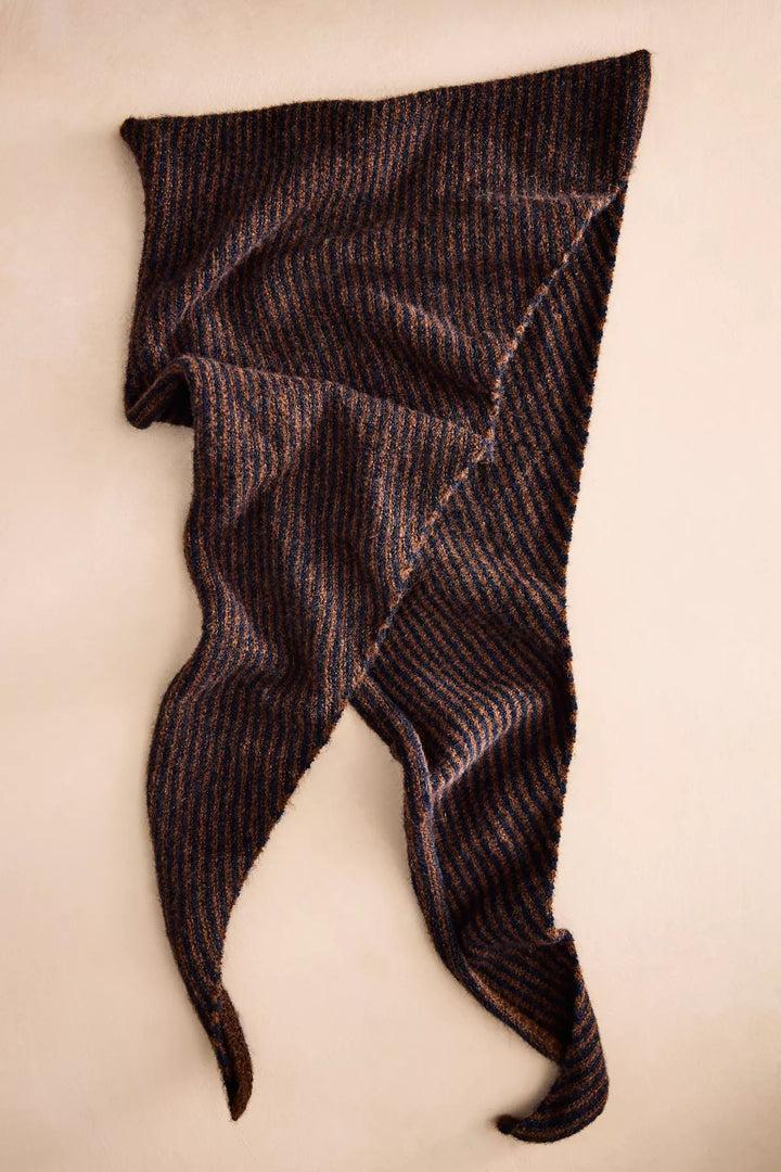 Striped Triangle Scarf