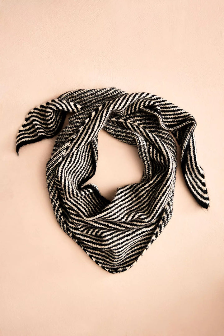 Striped Triangle Scarf