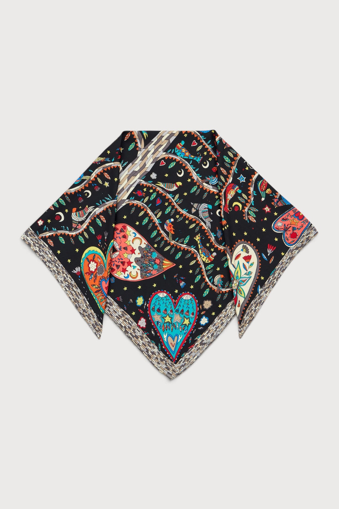 Mixed Print Oversized Bandana
