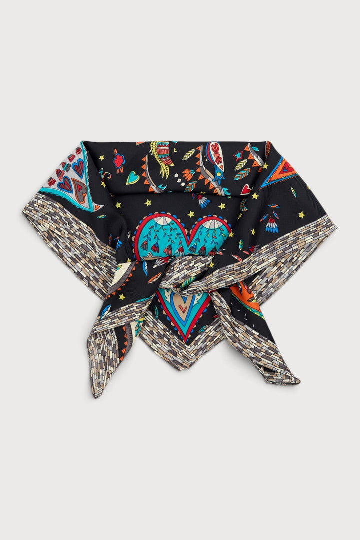 Mixed Print Oversized Bandana