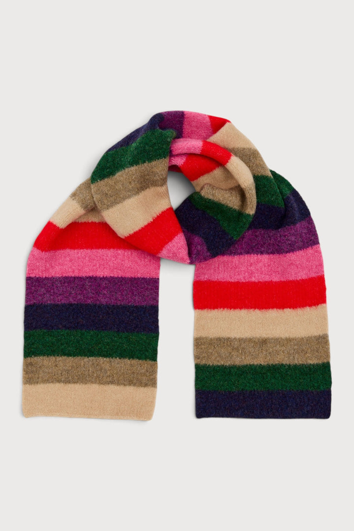 Cozy Striped Knit Scarf