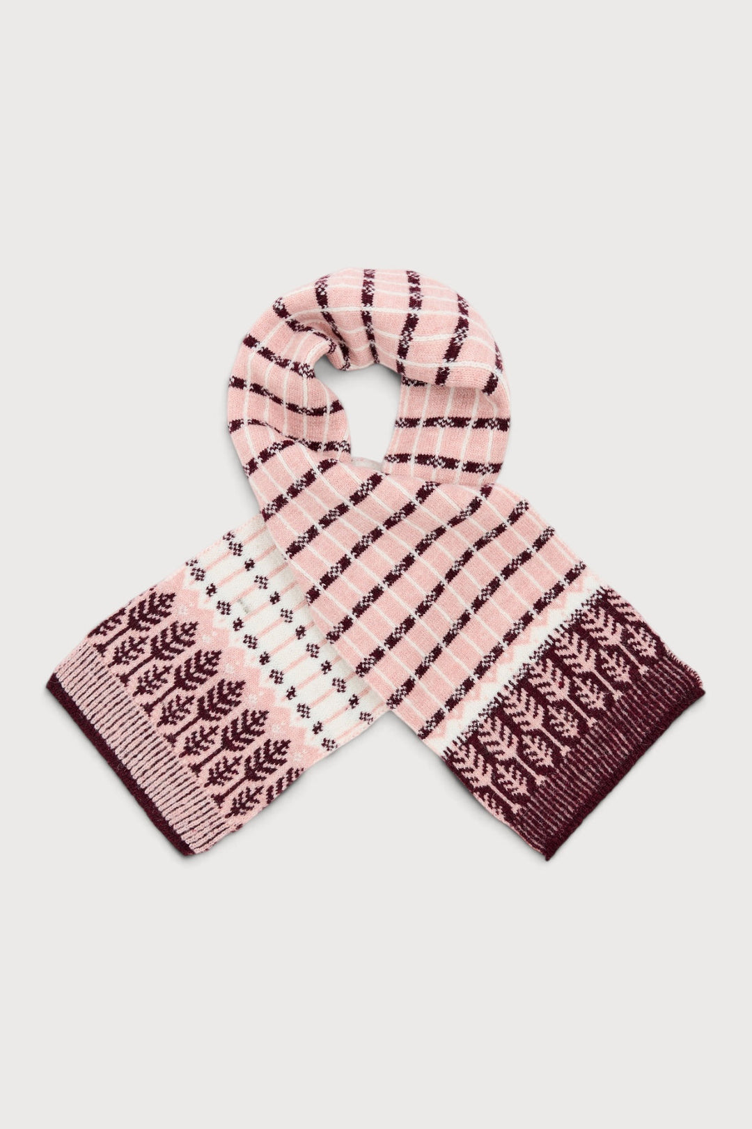 Fair Isle Forest Snow Scarf