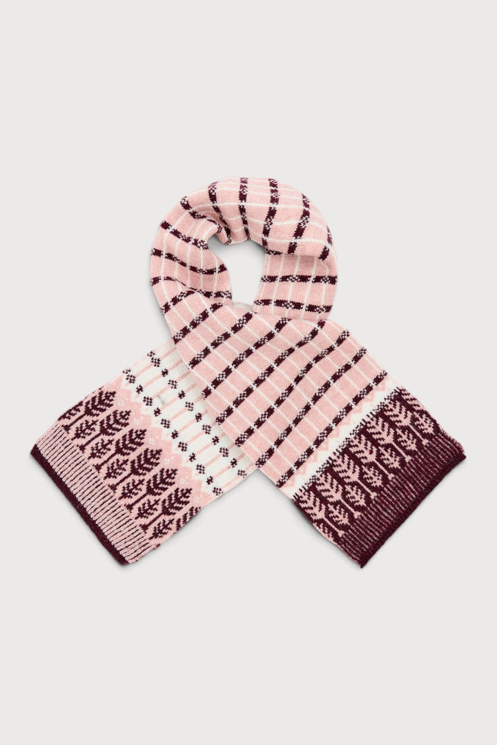 Fair Isle Forest Snow Scarf