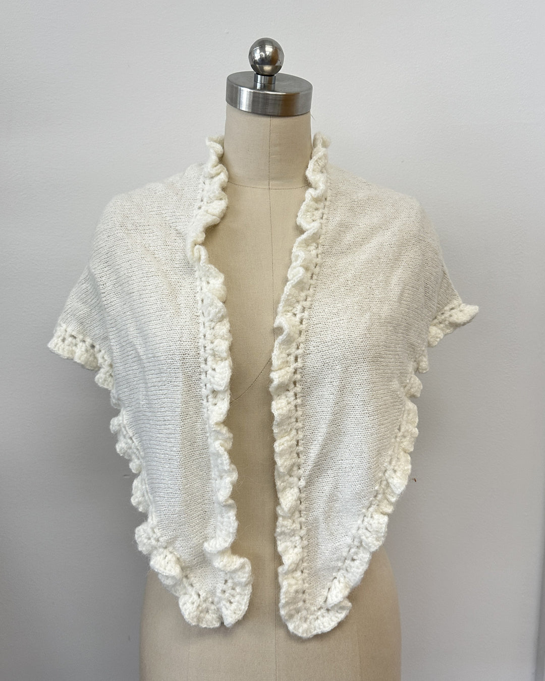 Soft Knitted Triangle Scarf