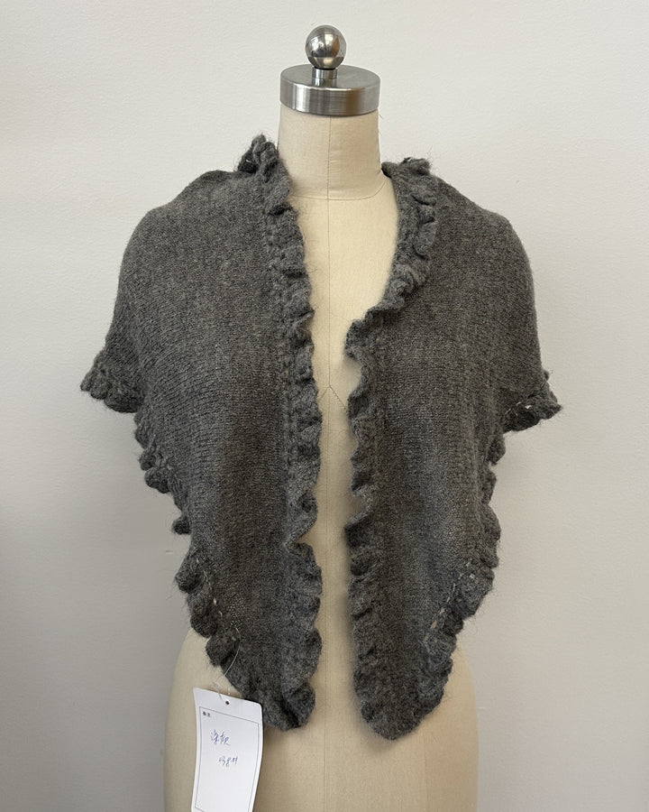 Soft Knitted Triangle Scarf