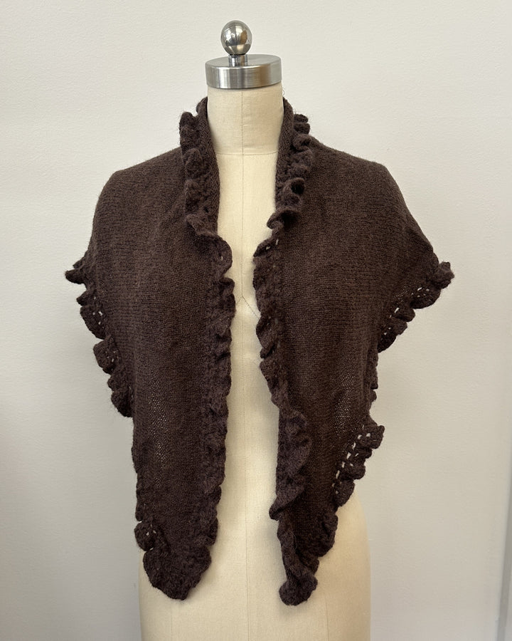 Soft Knitted Triangle Scarf