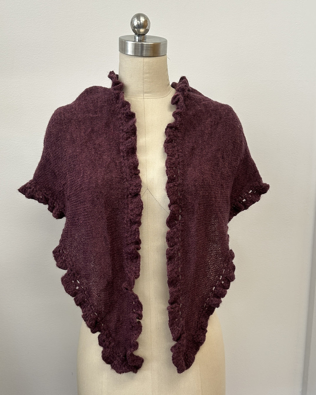 Soft Knitted Triangle Scarf