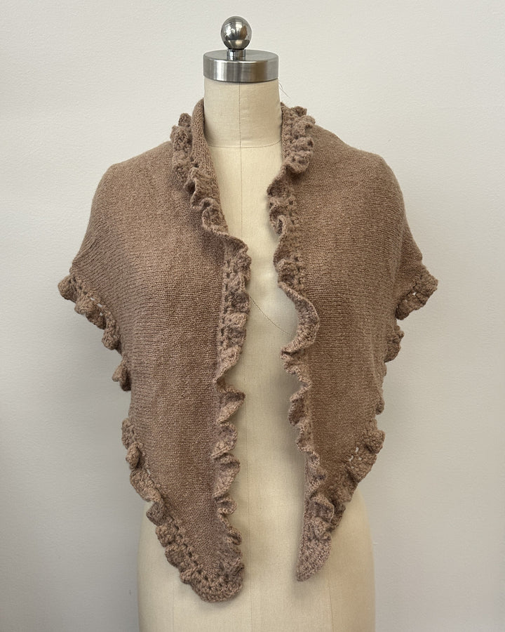 Soft Knitted Triangle Scarf