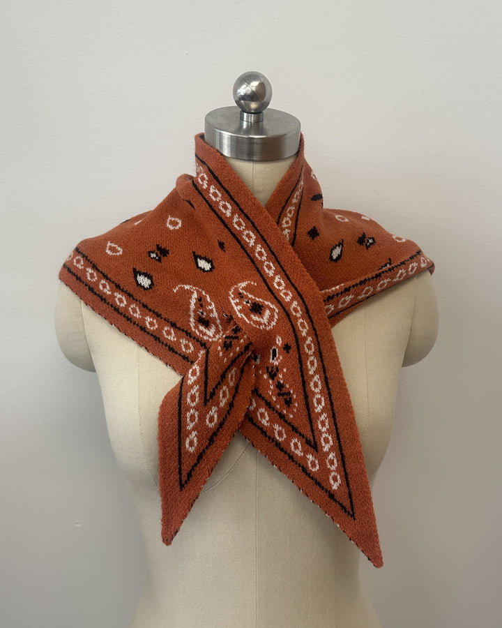 Paisley Pull Through Triangle Scarf
