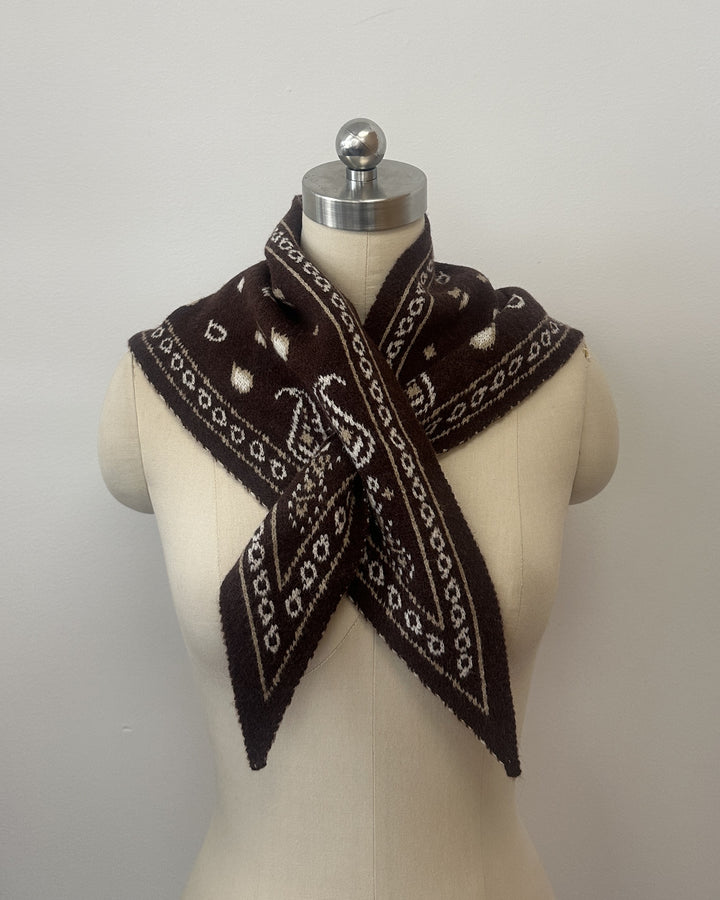 Paisley Pull Through Triangle Scarf