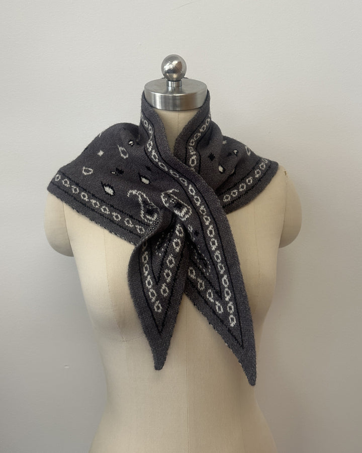 Paisley Pull Through Triangle Scarf