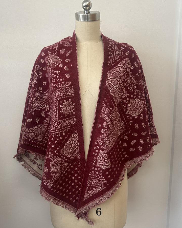 Patchwork Paisley Triangle Wrap