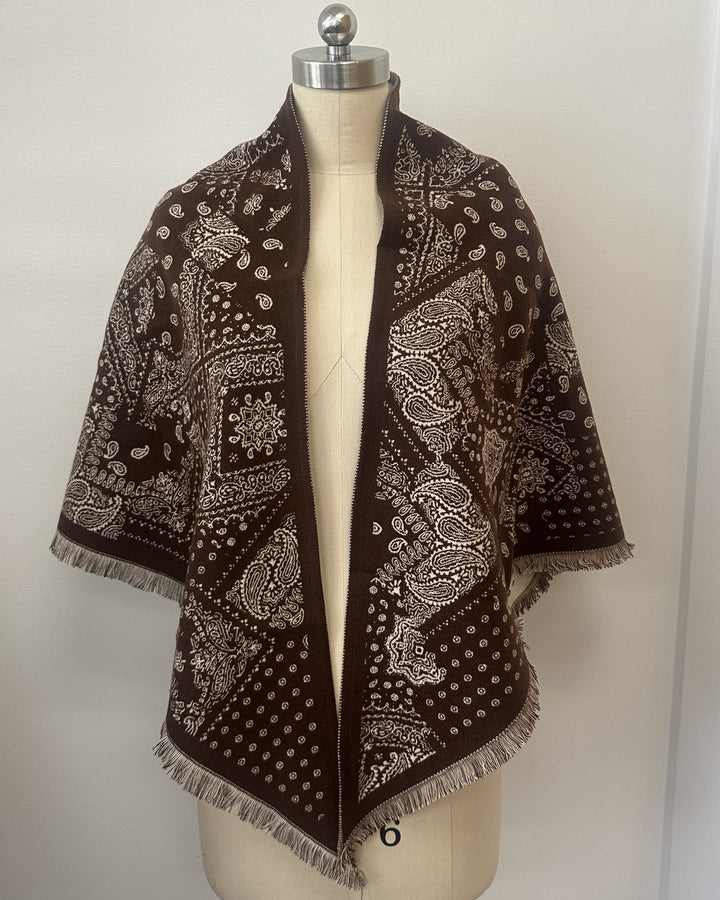 Patchwork Paisley Triangle Wrap