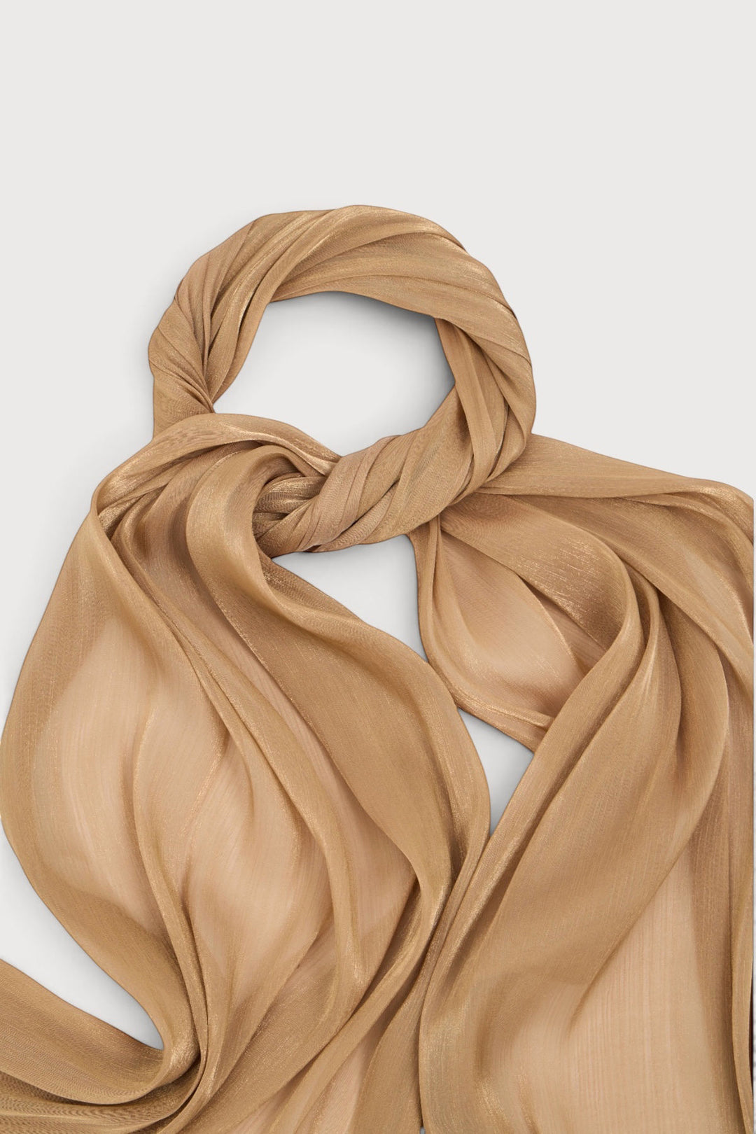 Shimmer Crinkle Satin Scarf