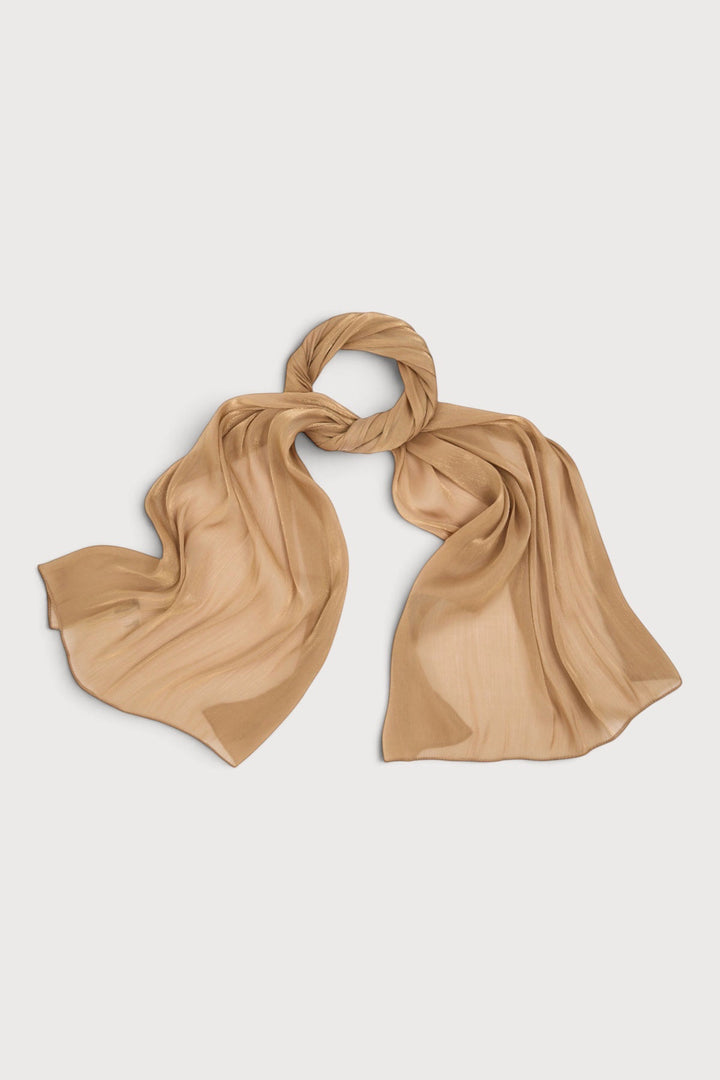 Shimmer Crinkle Satin Scarf