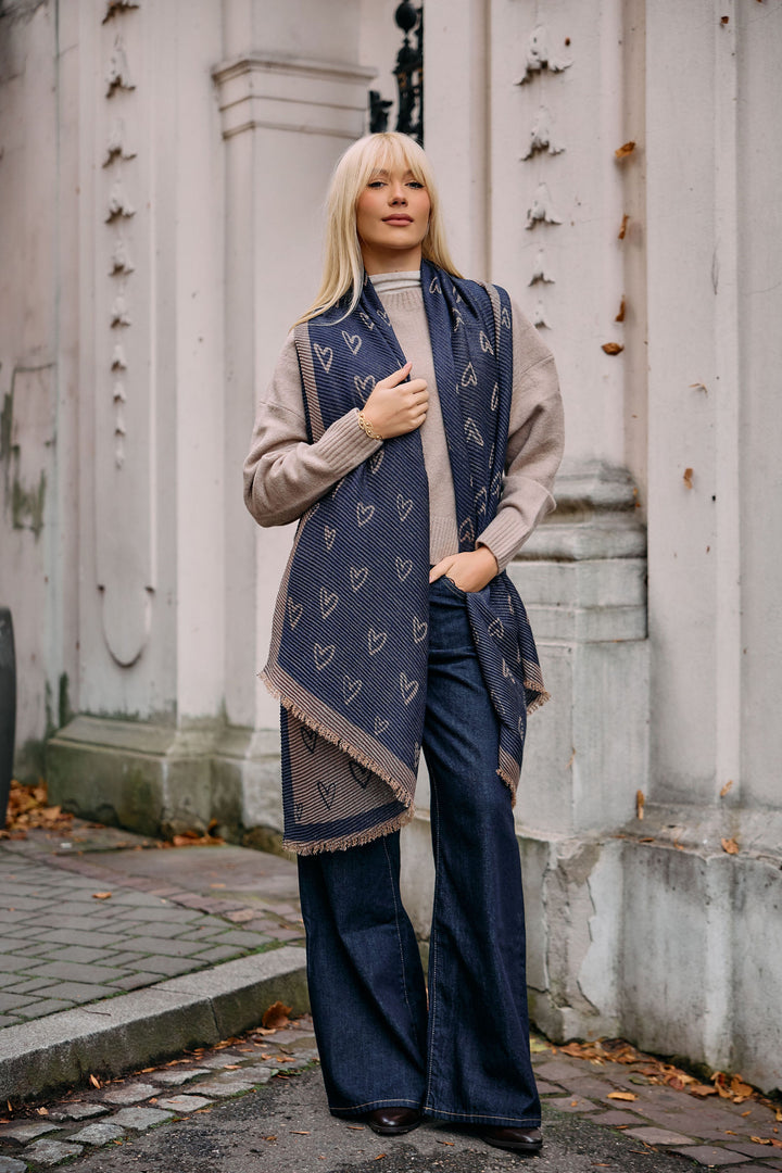 Textured Lurex Patterned Scarf
