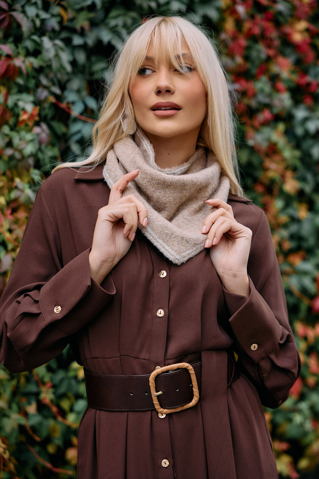 Pull-Through Triangle Scarf