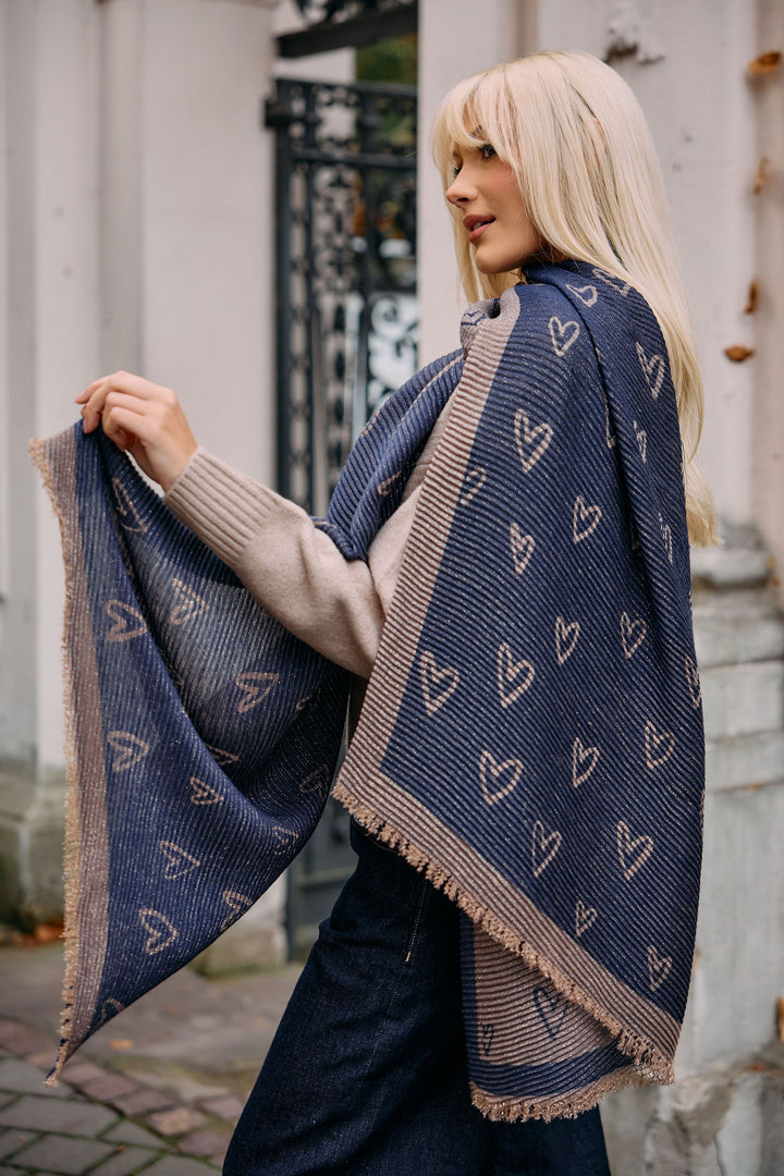 Textured Lurex Patterned Scarf