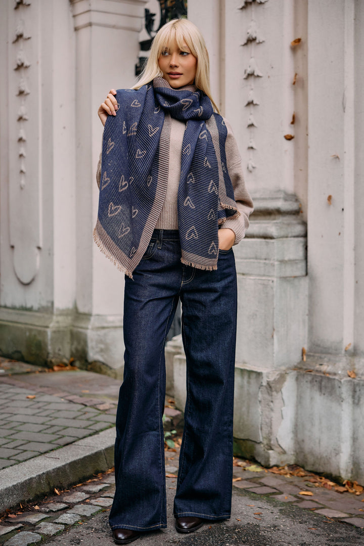Textured Lurex Patterned Scarf