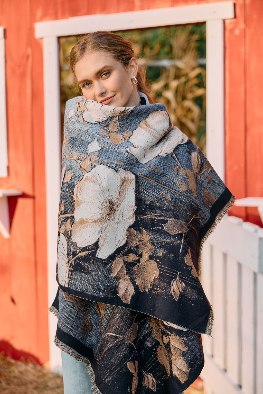 Floral Reversible Scarf