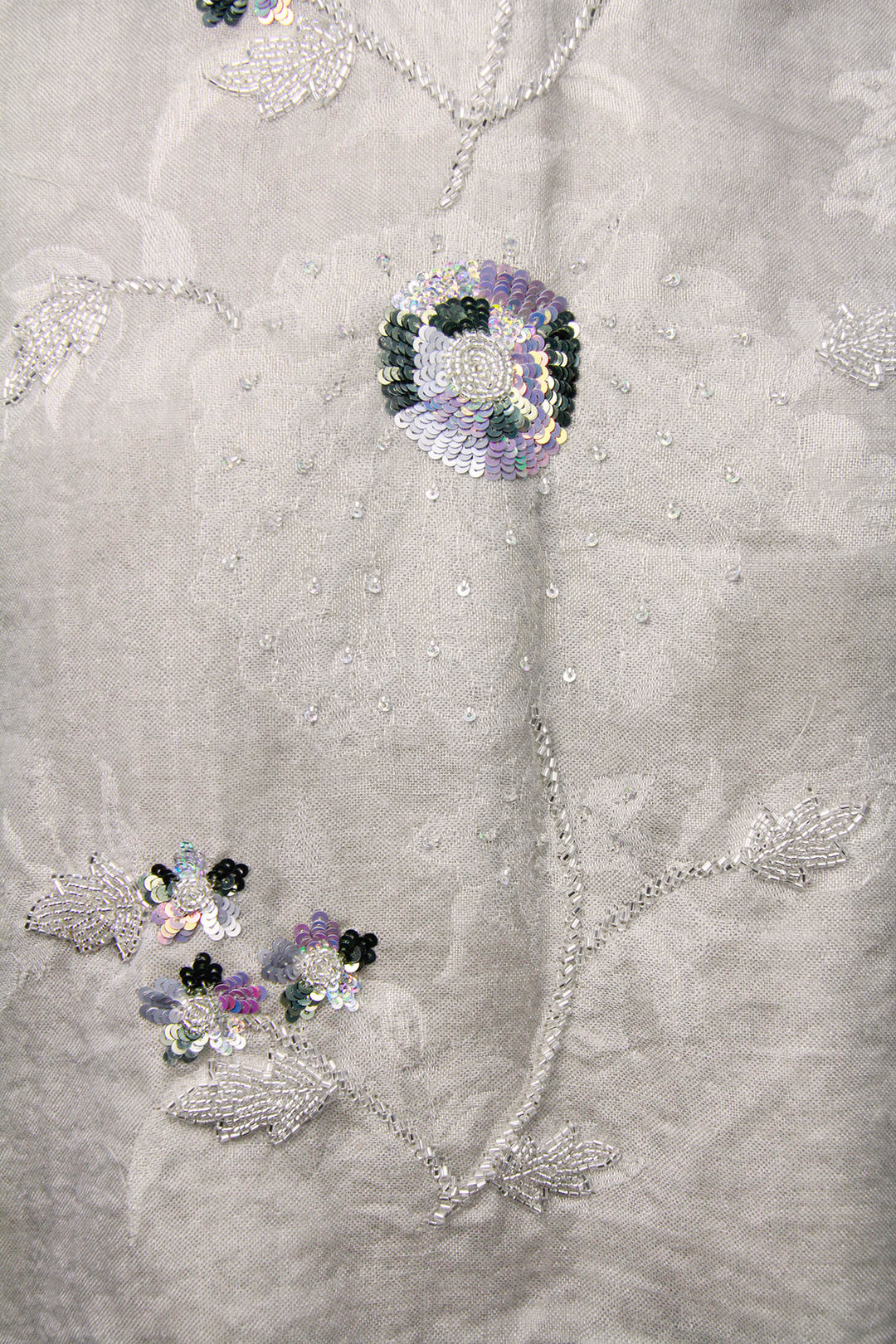 Embellished Fringed Scarf