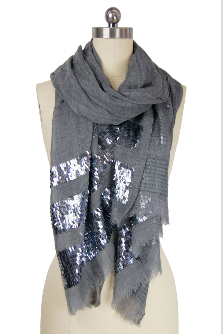 Fringe Sequins Scarf