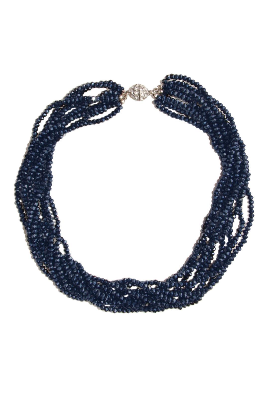 Multi Strand Beaded Short Necklace