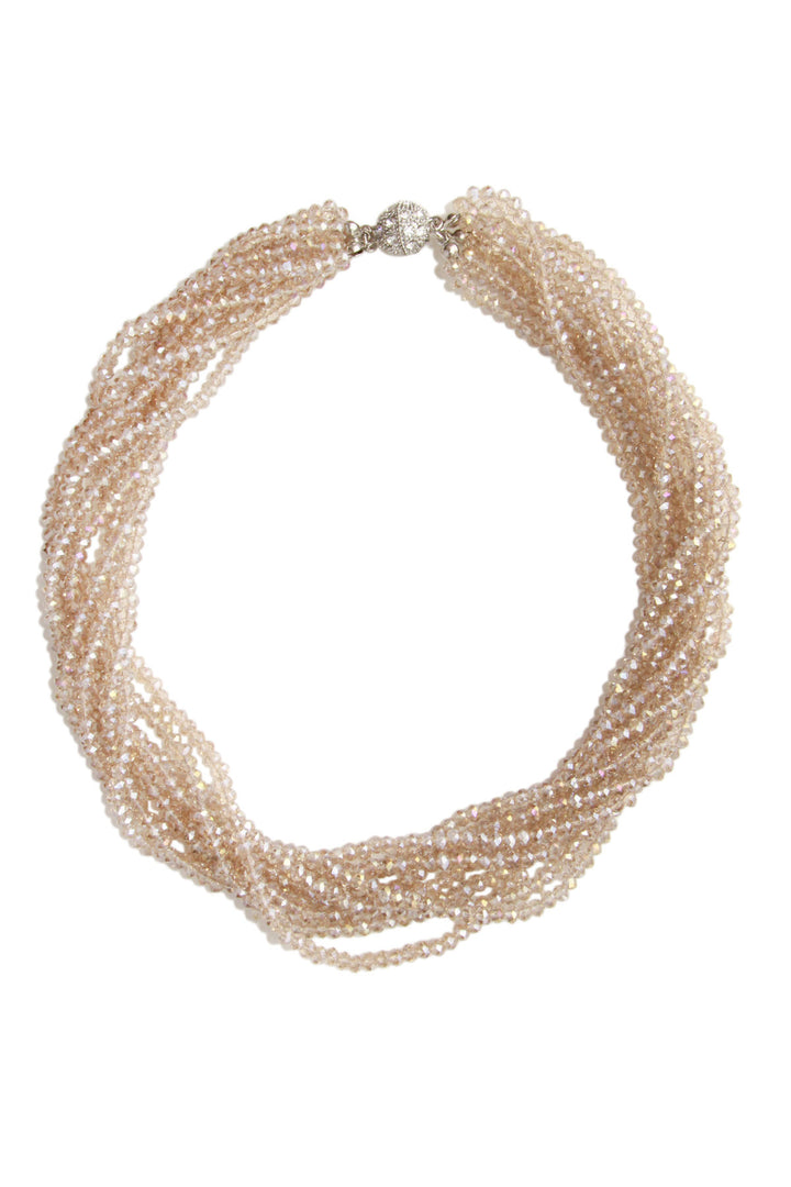 Multi Strand Beaded Short Necklace